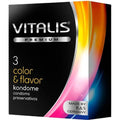 Condón Vitalis color y sabor